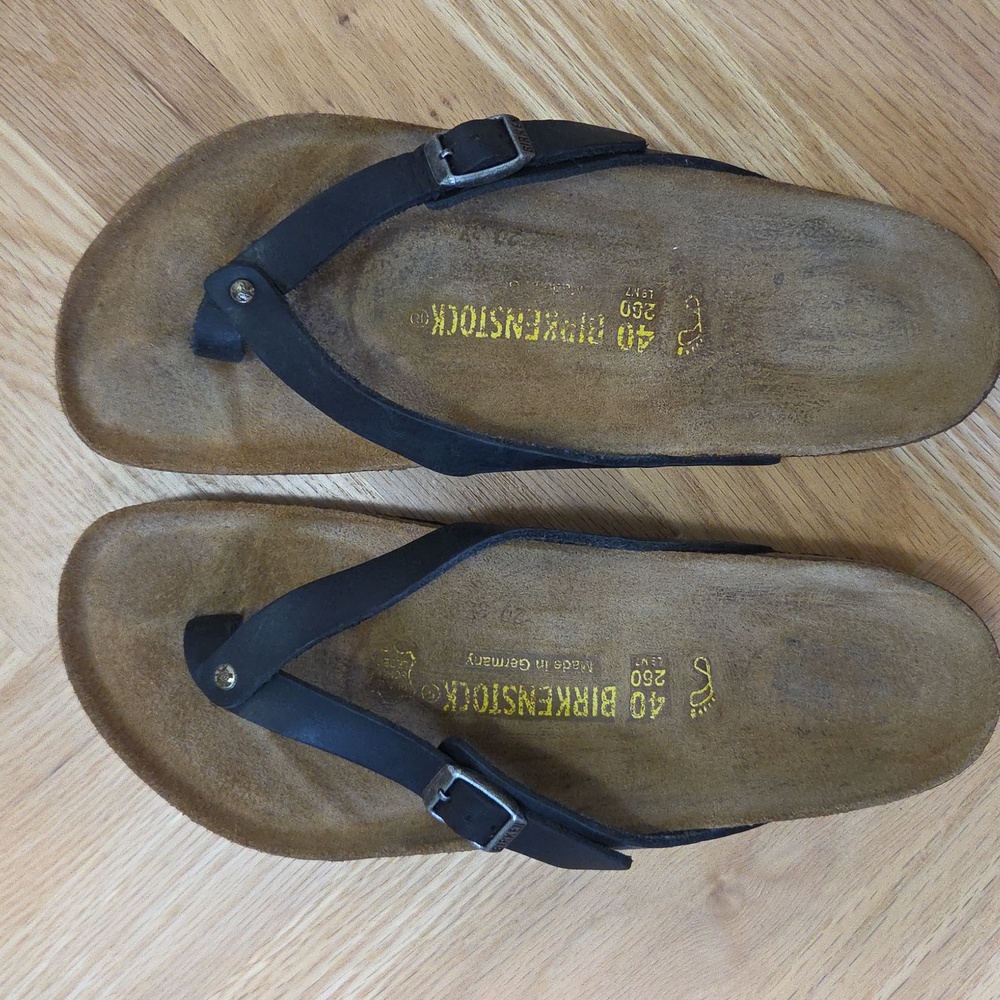 Birkenstock Black Thong Sandals